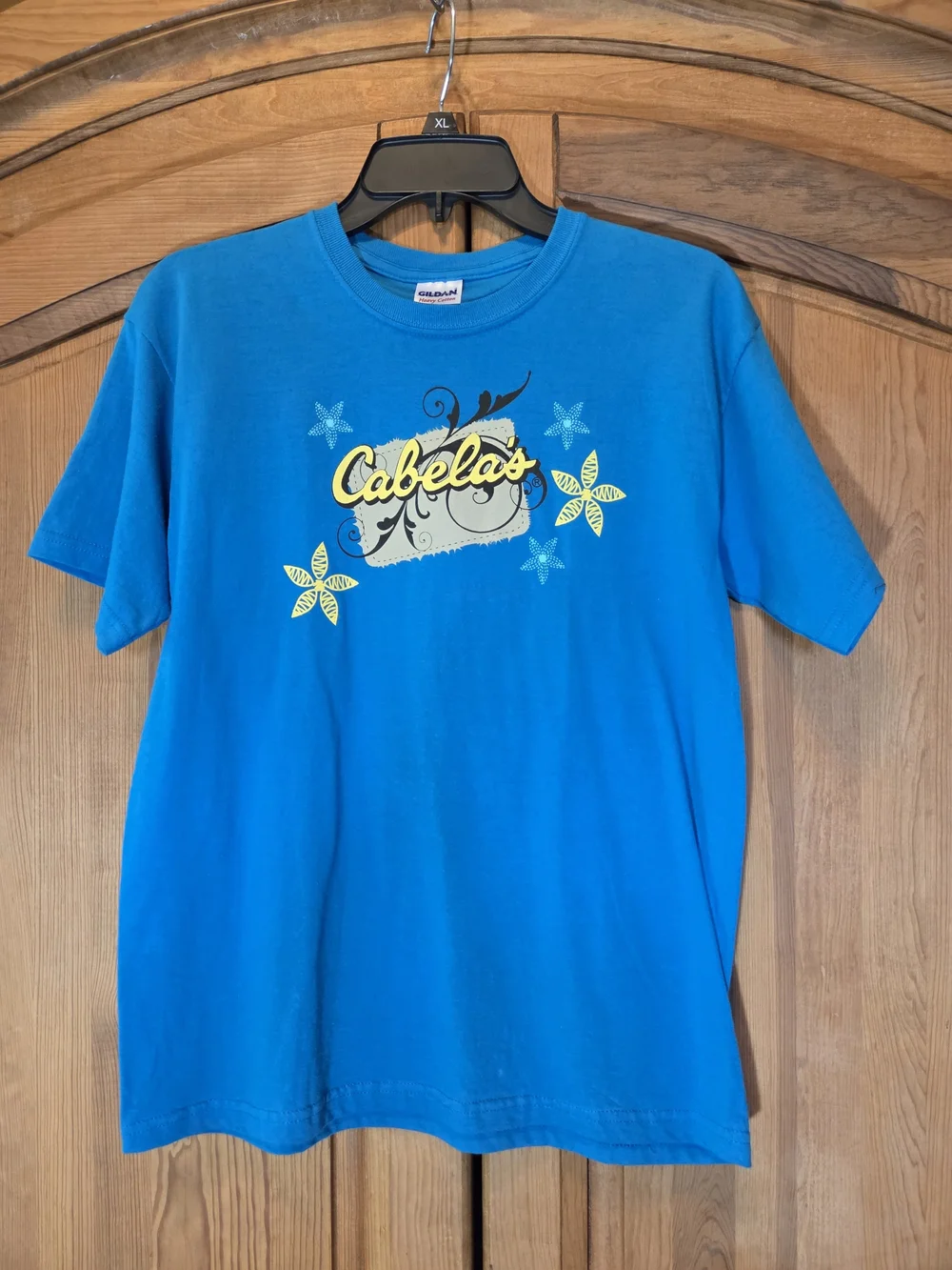 Girl's Cabela's Summer Teal & Brown Tee T-shirt XL & Matching Hat New /wtags